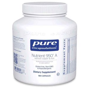 Nutrient 950 A without copper & iron, 180 Capsules, by Pure Encapsulations