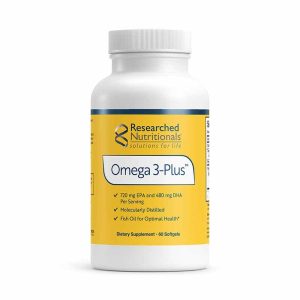 Omega-3 Plus, 60 Softgels, by Researched Nutritionals