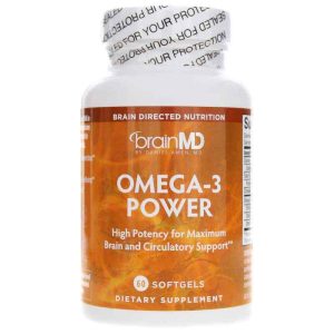 Omega-3 Power, 60 Softgels, by BrainMD