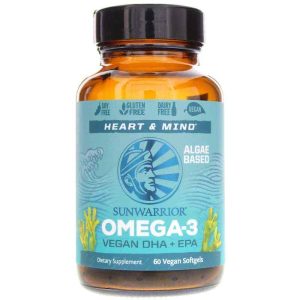 Omega-3 Vegan DHA-EPA, 60 Vegan Softgels, by Sunwarrior