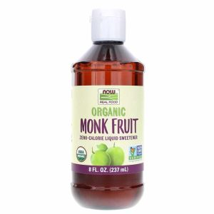 Organic Monk Fruit Liquid Sweetener, by NOW Foods