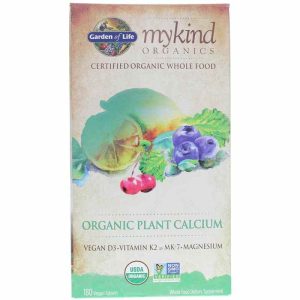 Organic Plant Calcium with Vegan D3, by Garden of Life mykind Organics