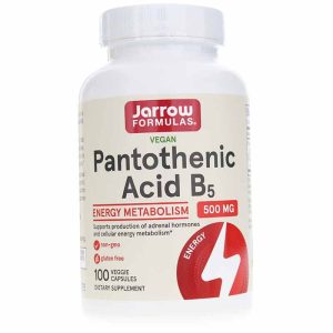Pantothenic Acid B5, 100 Veg Capsules, by Jarrow Formulas