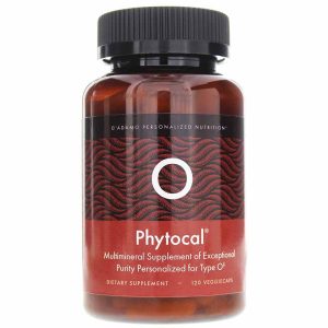 Phytocal Multimineral Type O, 120 Veg Capsules, by D Adamo Personalized Nutrition