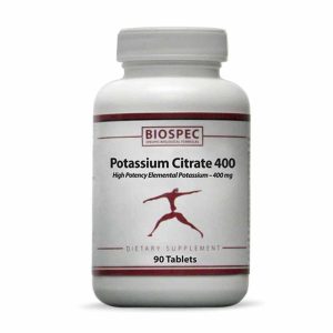 Potassium Citrate 400, 90 Tablets, by BioSpec