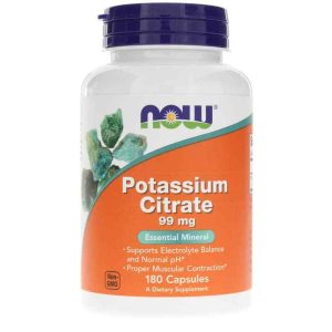 Potassium Citrate 99 Mg, 180 Capsules, by NOW Foods