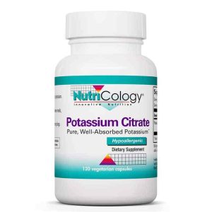 Potassium Citrate, 120 Veg Capsules, by Nutricology