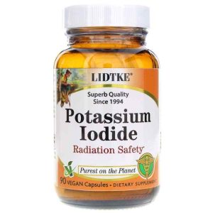 Potassium Iodide, 90 Vegan Capsules, by Lidtke