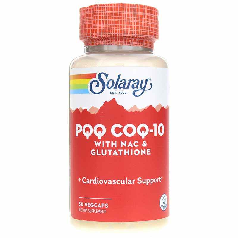PQQ CoQ-10 with NAC & Glutathione, 30 Veg Capsules, by Solaray