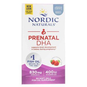 Prenatal DHA Strawberry, 90 Softgels, by Nordic Naturals