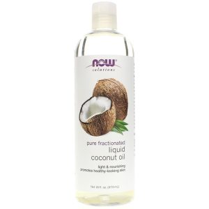 Pure Fractionated Liquid Coconut Oil, 16 Oz, by NOW Foods
