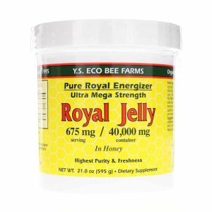 Pure Royal Energizer Royal Jelly in Honey, 21 Oz, by YS Organic Bee Farms