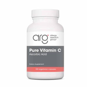 Pure Vitamin C Ascorbic Acid, 100 Veg Capsules, by Allergy Research Group