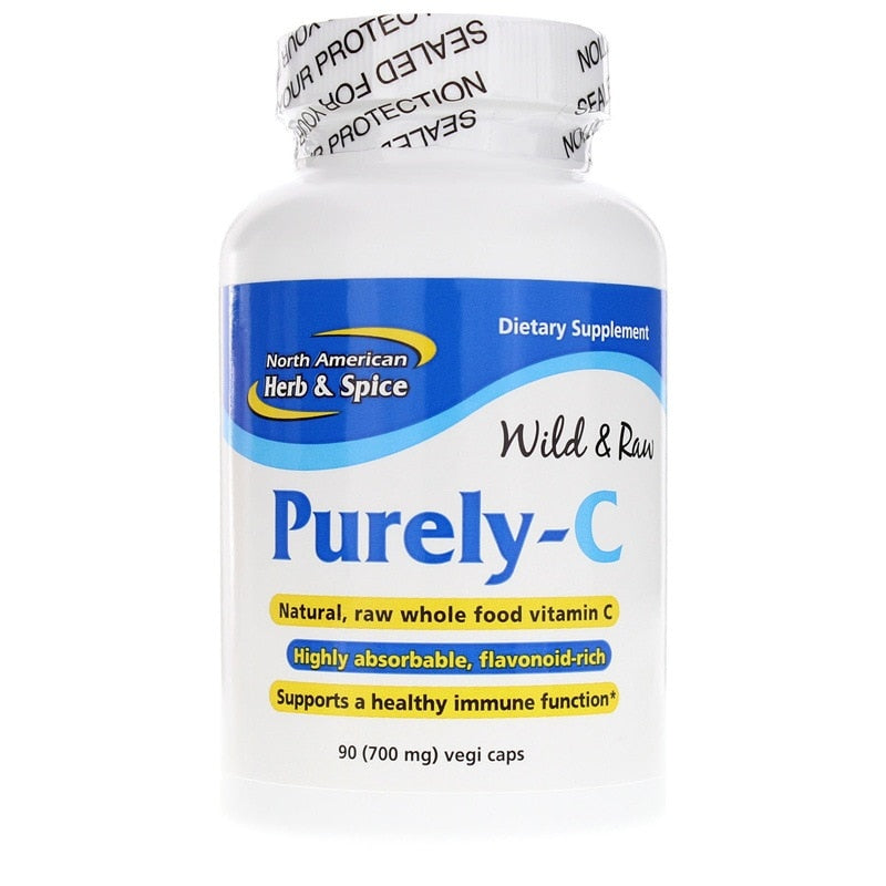 Purely-C Wild & Raw, 90 Veg Capsules, by North American Herb & Spice