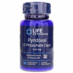 Pyridoxal 5-Phosphate 100 Mg, 60 Veg Capsules, by Life Extension