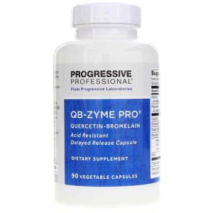 QB-Zyme Pro Quercetin-Bromelain, 90 Veg Capsules, by Progressive Labs