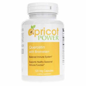 Quercetin with Bromelain, 120 Veg Capsules, by Apricot Power