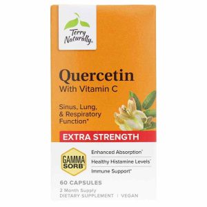 Quercetin with Vitamin C Extra Strength, 60 Capsules, by Terry Naturally