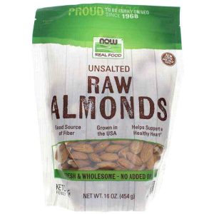 Raw Almonds Unsalted, 16 Oz, by NOW Foods