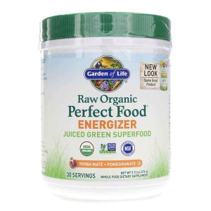 Raw Organic Perfect Food Energizer Green Powder, 9.73 O, by Garden of Life