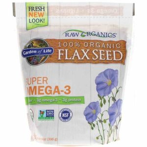 Raw Organics Super Omega-3 Flax Seed, 14 Oz, by Garden of Life