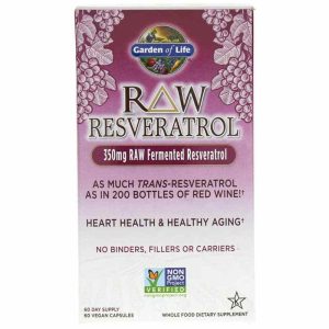 Raw Resveratrol 350 Mg, 60 Veg Capsules, by Garden of Life