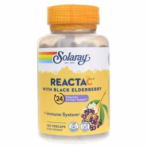 Reacta-C + Elderberry, 120 Veg Capsules, by Solaray