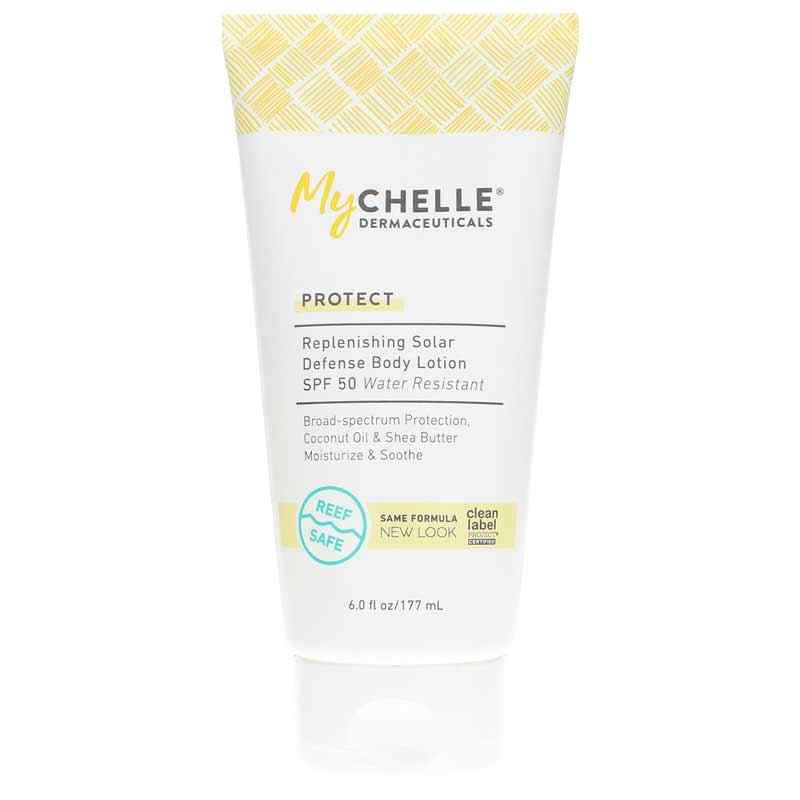 Replenishing Solar Defense Body Lotion SPF 50, 6 Oz, by MyChelle Dermaceuticals