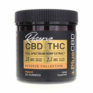 Reserve CBD Gummies 25 Mg, 30 Gummies, by PlusCBD Oil