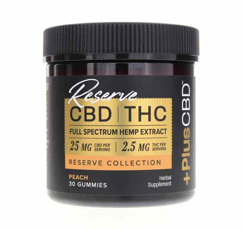 Reserve CBD Gummies 25 Mg, 30 Gummies, by PlusCBD Oil