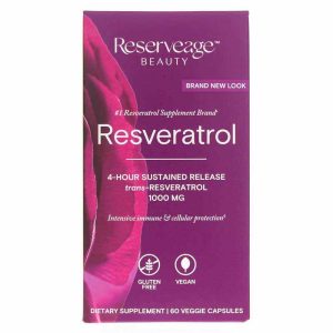 Resveratrol 1,000 Mg, by Reserveage Nutrition