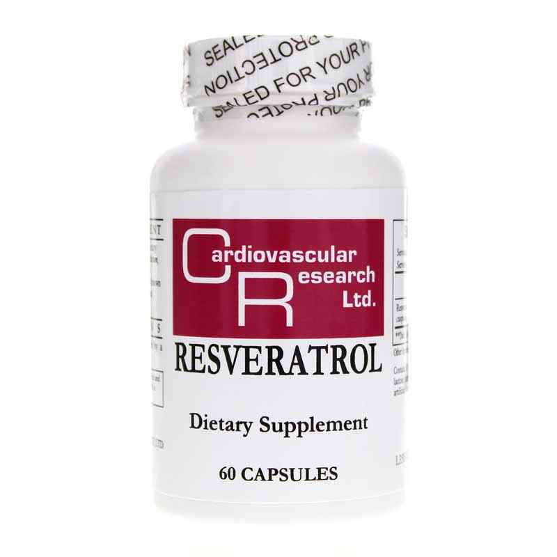 Resveratrol 250 Mg, 60 Capsules, by Cardiovascular Research
