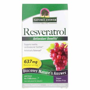 Resveratrol, 60 Veg Capsules, by Natures Answer