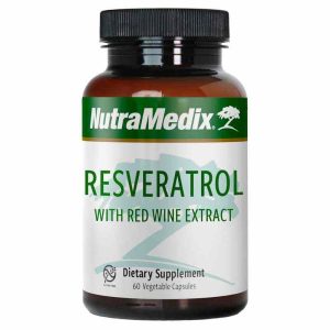Resveratrol with Red Wine Extract, 60 Veg Capsules, by NutraMedix