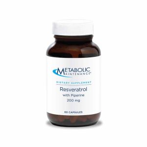 Resveratrol with Piperine 200 Mg, 60 Capsules, by Metabolic Maintenance