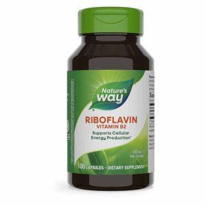Riboflavin Vitamin B2 100 Mg, 100 Capsules, by Natures Way