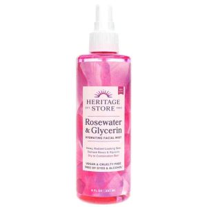 Rosewater & Glycerin Hydrating Facial Mist Spray, by Heritage Store