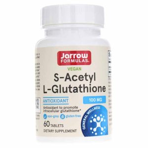 S-Acetyl Glutathione 100 Mg, 60 Tablets, by Jarrow Formulas