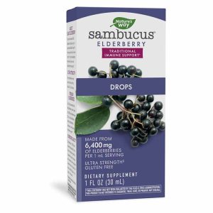 Sambucus Elderberry Drops, 1 Oz, by Natures Way