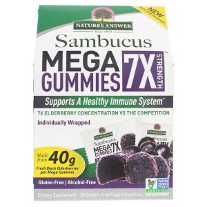 Sambucus Mega Gummies 7X, 30 Gummies -, by Natures Answer