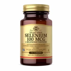 Selenium 100 Mcg Yeast-Free, 100 Tablets, by Solgar