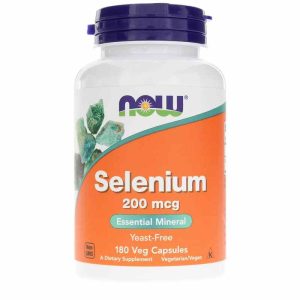Selenium 200 Mcg Yeast-Free, 180 Veg Capsules, by NOW Foods
