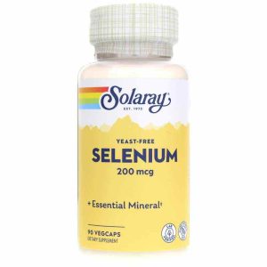Selenium 200 Mcg, Yeast-Free Formula, 90 Veg Capsules, by Solaray