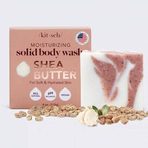 Shea Butter Moisturizing Body Wash Bar, 4 Oz, by Kitsch