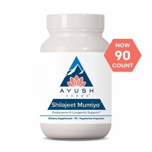Shilajeet Mumiyo, 90 Veg Capsules, by Ayush Herbs