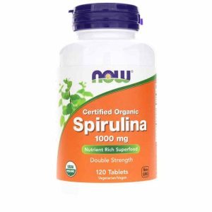 Spirulina 1000 Mg Organic, 120 Tablets, by NOW Foods