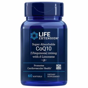 Super Absorbable CoQ10 100 Mg with d-Limonene, 60 Softgels, by Life Extension