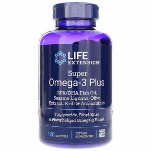Super Omega-3 Plus EPA/DHA with Sesame Lignans, Olive E, by Life Extension