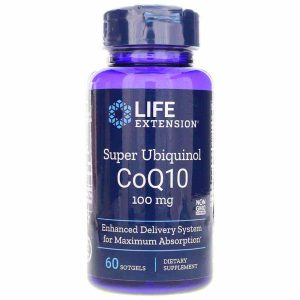 Super Ubiquinol CoQ10 100 Mg, 60 Softgels, by Life Extension