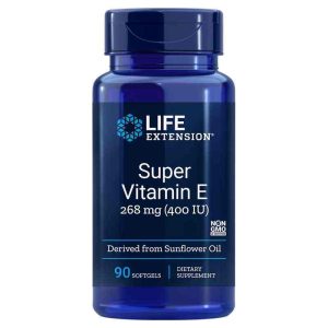 Super Vitamin E 268 Mg (400 IU), 90 Softgels, by Life Extension